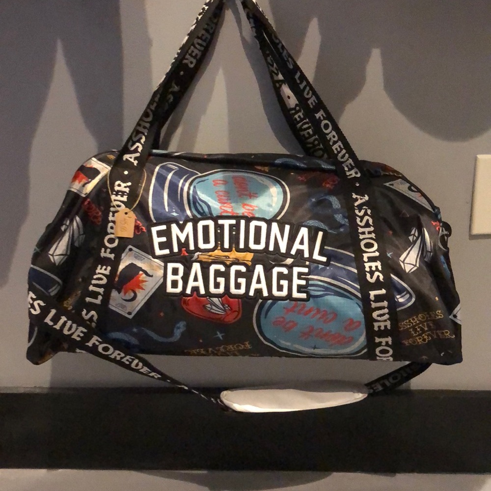 Emotional baggage duffle bag
